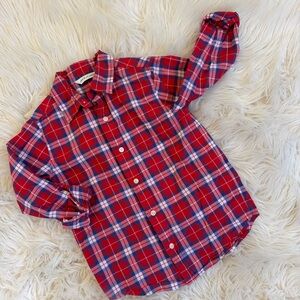 Janie and Jack Plaid ButtonShirt